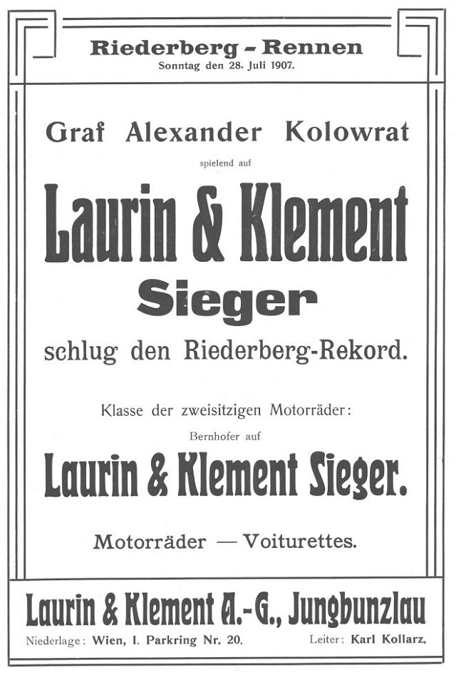 Werbung 4.8.1907
