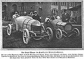 Die PUCH-Fahrzeuge und Fahrer in Frankfurt 1909