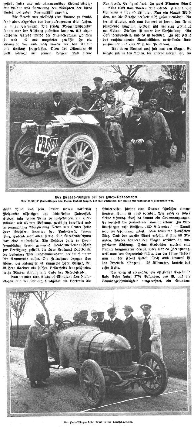 Rekordfahrt 1909