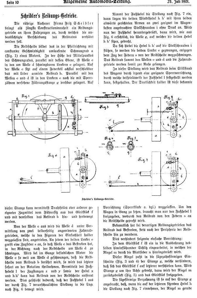 Scheibler Getriebe 1901